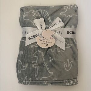NEW Baby Blanket Lightweight Green with Dinosaur Print | BCBGbaby